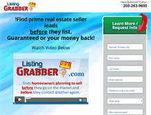 Tablet Screenshot of listinggrabber.com